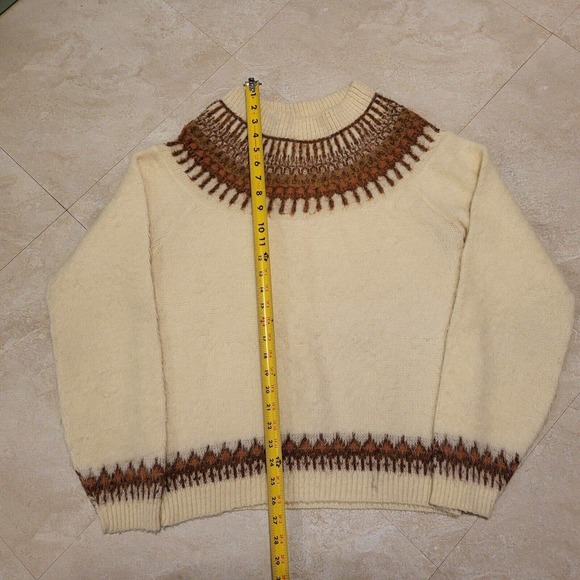 VTG Sears Sportswear Mens L Large Mohair Fuzzy Crewneck Pullover Sweater - Picture 6 of 16